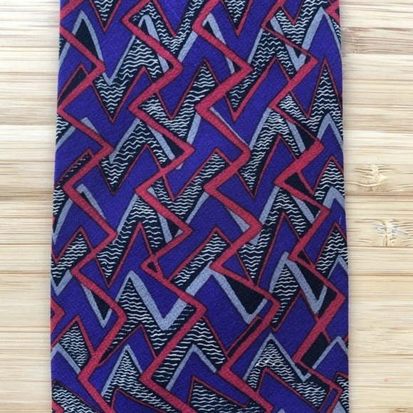 Nadia Roden RARE Silk Tie! Vibrant Purple/Red/Grey - Picture 6 of 7